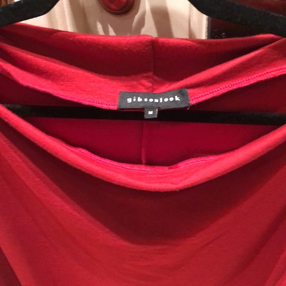 Gibson Red Boat soft draped Neck Long Sleeve Top M - Picture 8 of 10